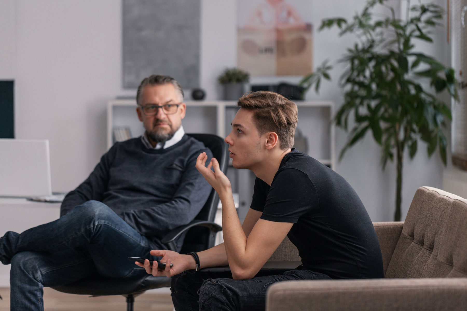 teenage boy asking therapist can DBT hep teens overcome impulsive behaviors